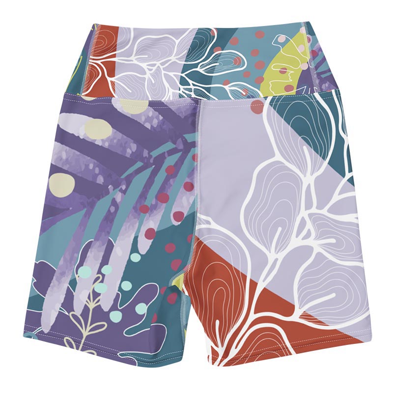 Flower Pop Yoga Shorts
