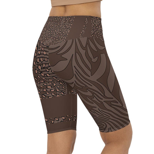 Mocha Bike Shorts "Zeepard"