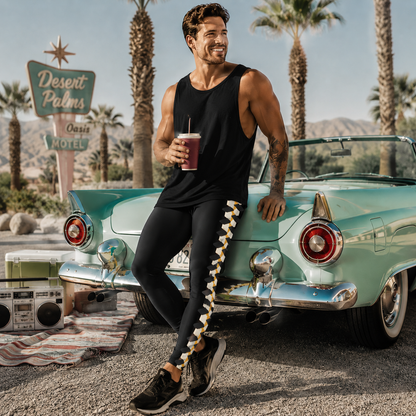 Men's Leggings - Vintage Vector