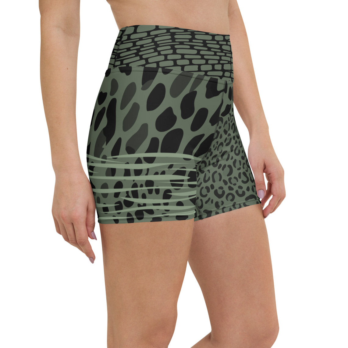 Cheezebra Yoga Shorts "Forest Green"