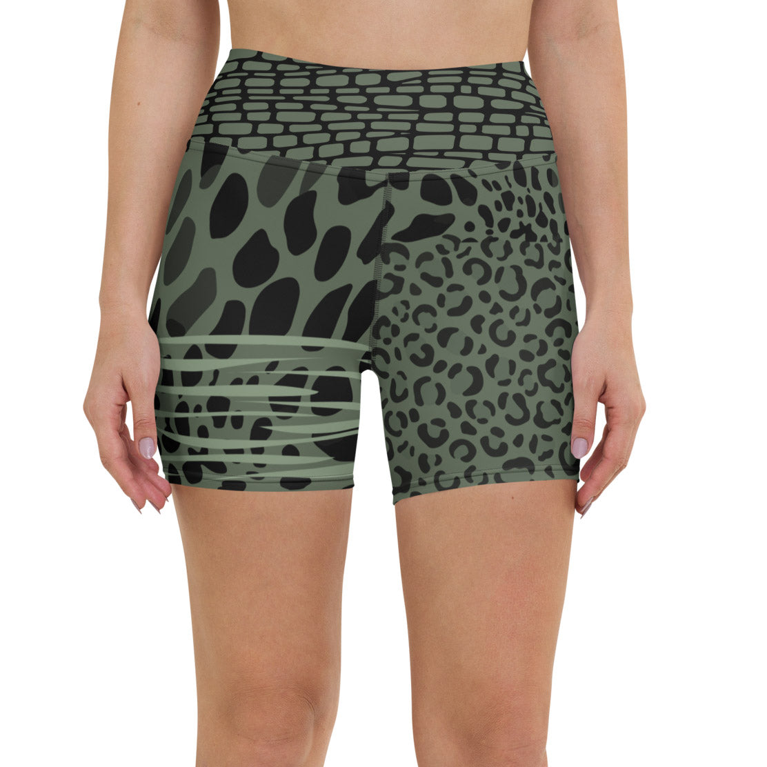 Cheezebra Yoga Shorts "Forest Green"