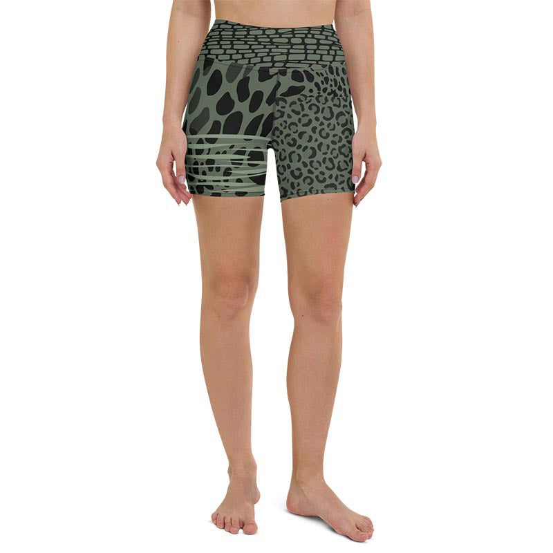 Cheezebra Yoga Shorts "Forest Green"
