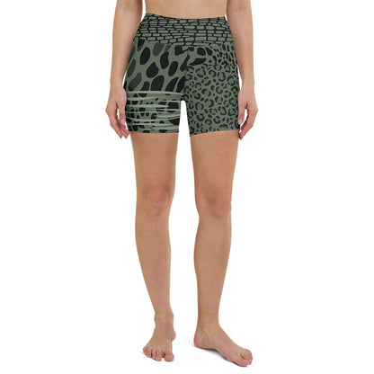 Cheezebra Yoga Shorts "Forest Green"