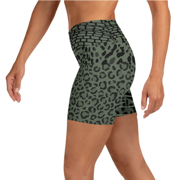 Cheezebra Yoga Shorts "Forest Green"