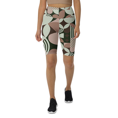 Geometric -  Biker Shorts