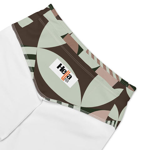 Mocha Bike Shorts "Geometric"
