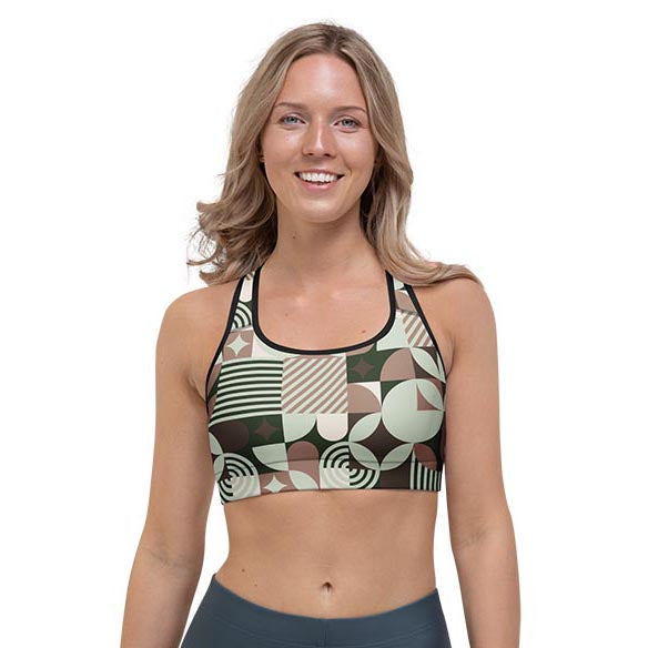 Geometric - Sports Bra