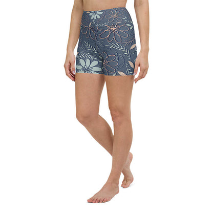Pencil Petals Yoga Shorts