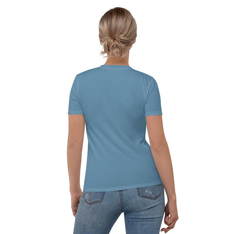Solo Shade Crew Neck T-shirt "Blue Floral"