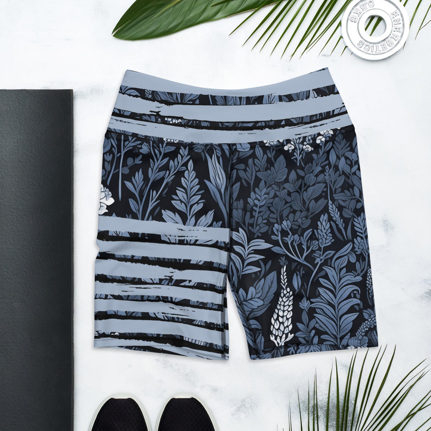 Winter Blooms Yoga Shorts