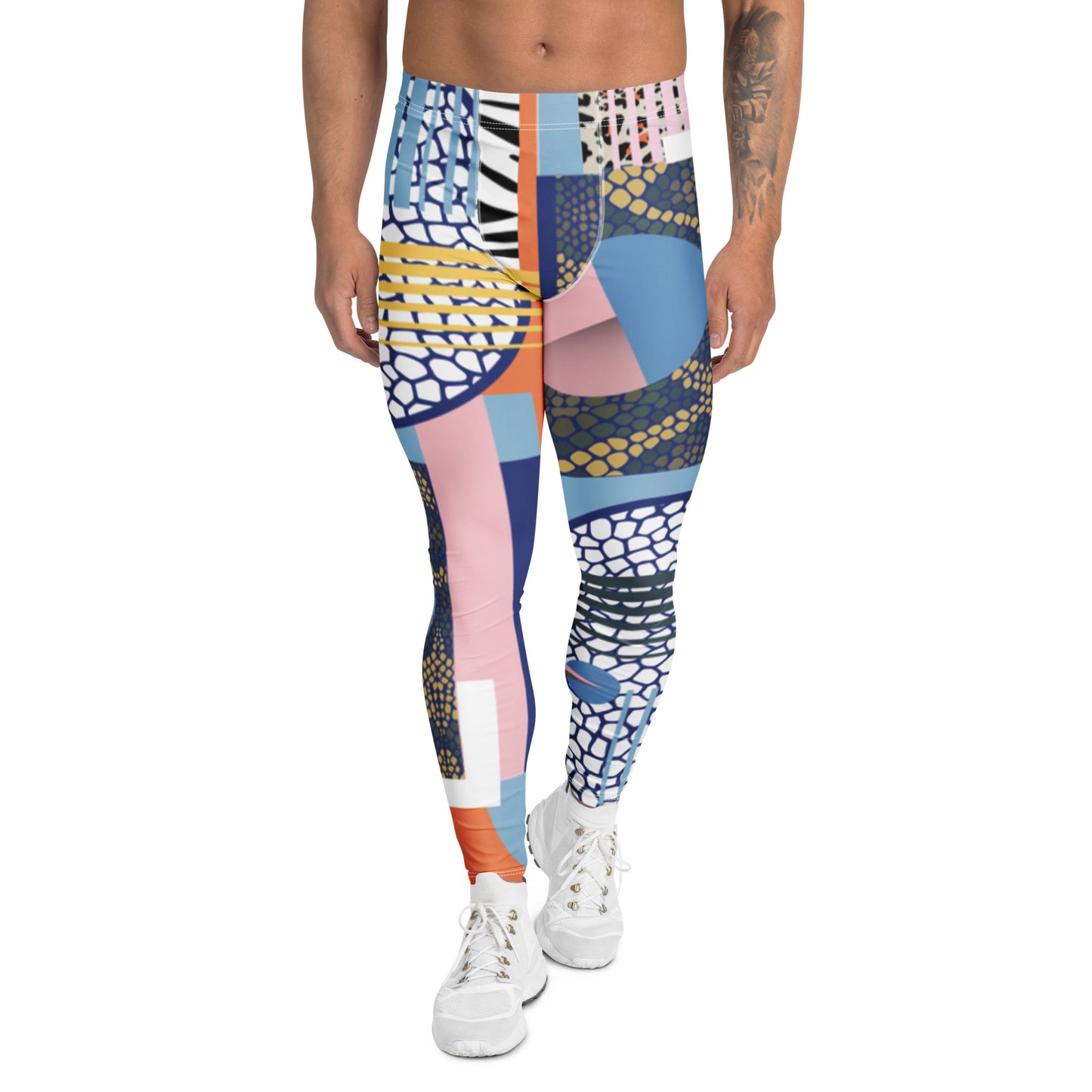 Men's Leggings - Geo-Wild