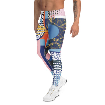 Men's Leggings - Geo-Wild