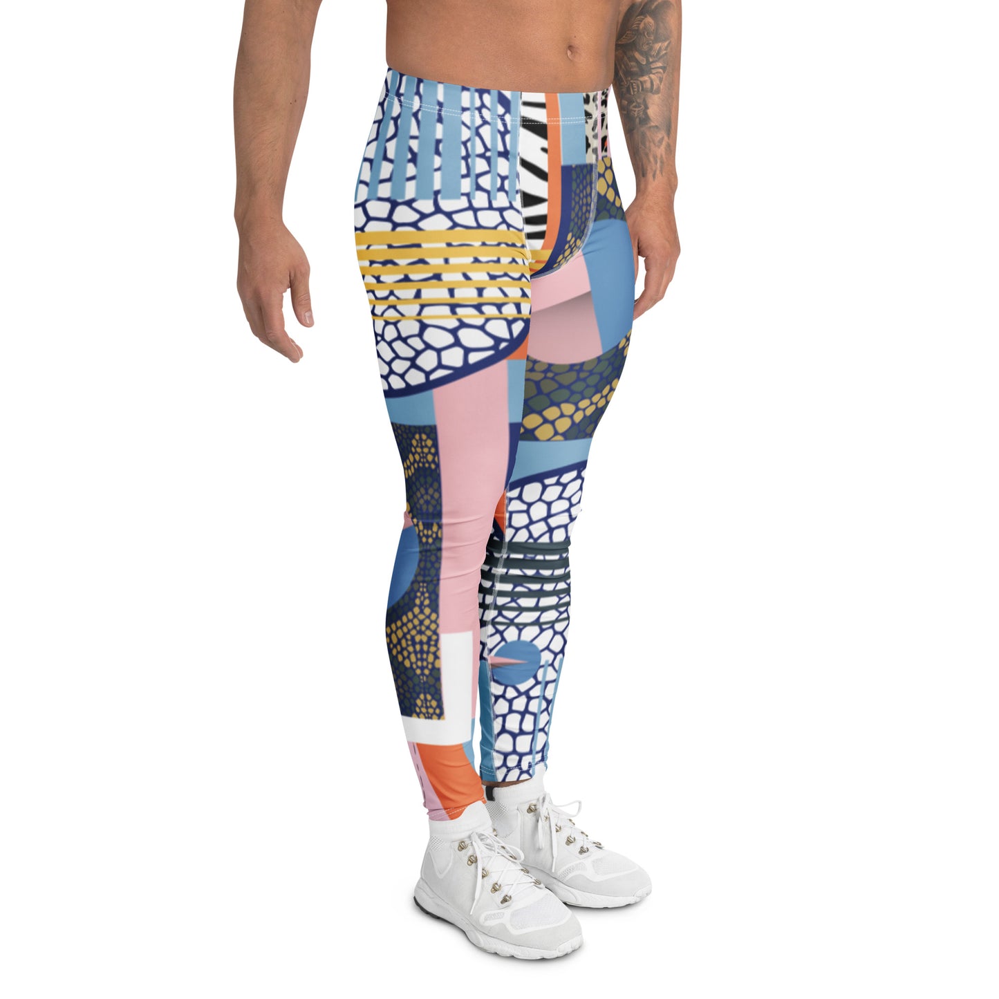 Men's Leggings - Geo-Wild