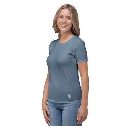 Solo Shade - Classic Crewneck Tee "Blue Triad"