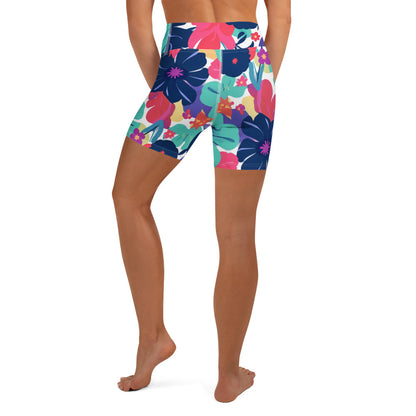 Floral Splash - Yoga Shorts