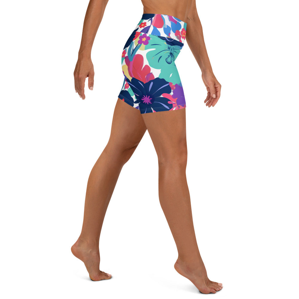 Floral Splash - Yoga Shorts