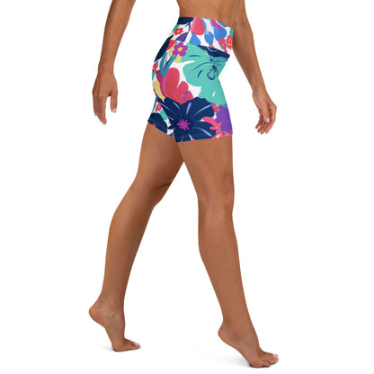 Floral Splash - Yoga Shorts