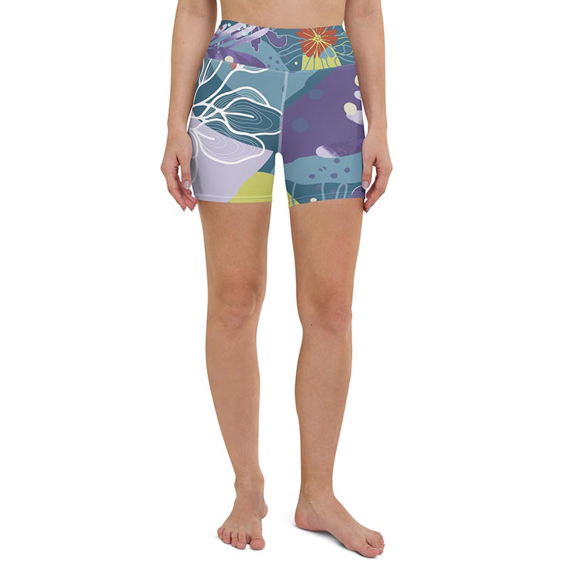 Flower Pop Yoga Shorts