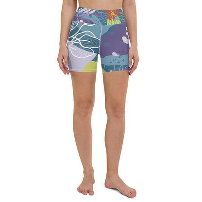 Flower Pop Yoga Shorts