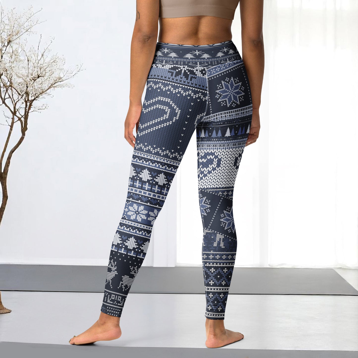 Ho Ho Ho Leggings "Blue"