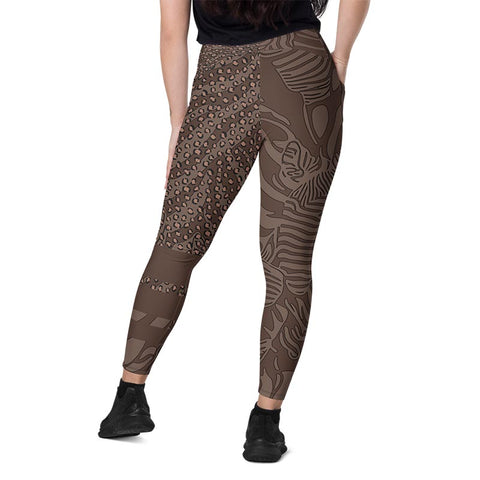 Mocha Leggings With Pockets "Zeepard"