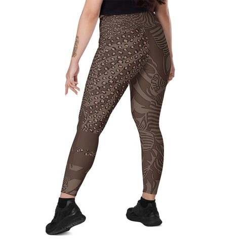 Mocha Leggings With Pockets "Zeepard"