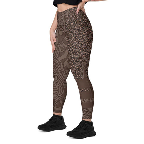 Mocha Leggings With Pockets "Zeepard"