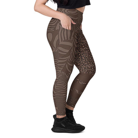 Mocha Leggings With Pockets "Zeepard"