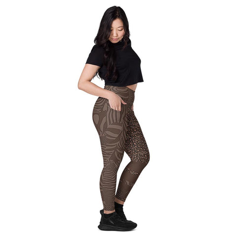 Mocha Leggings With Pockets "Zeepard"