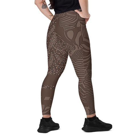 Mocha Leggings With Pockets "Zeepard"