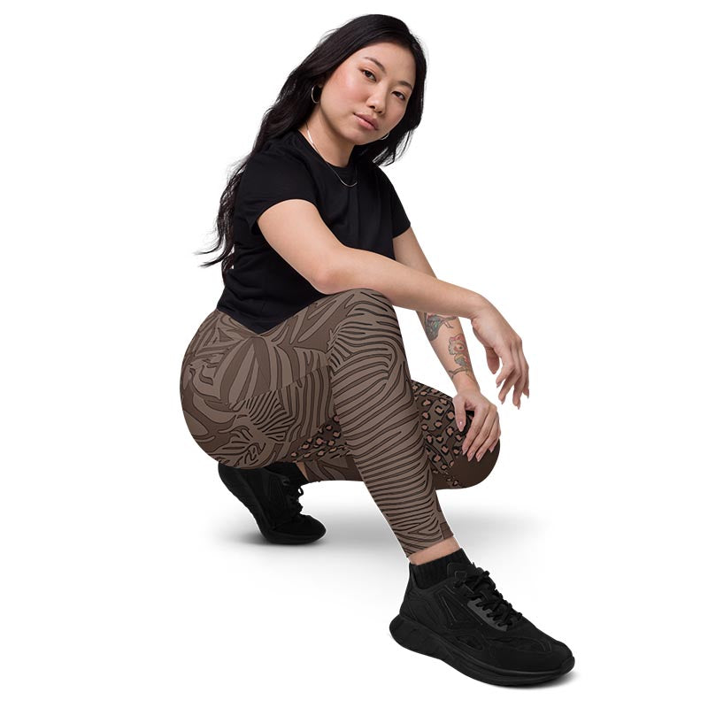 Mocha Leggings With Pockets "Zeepard"