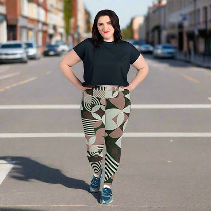 Geometric - Plus Size Leggings