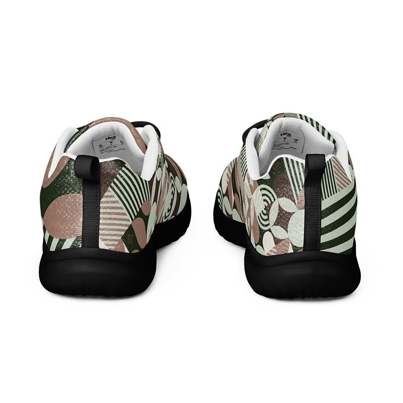 Mocha Women's Sneakers "Geometric"