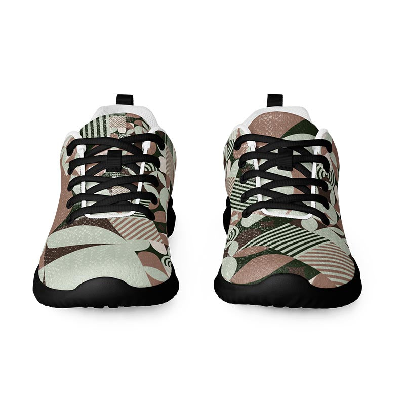 Mocha Women's Sneakers "Geometric"