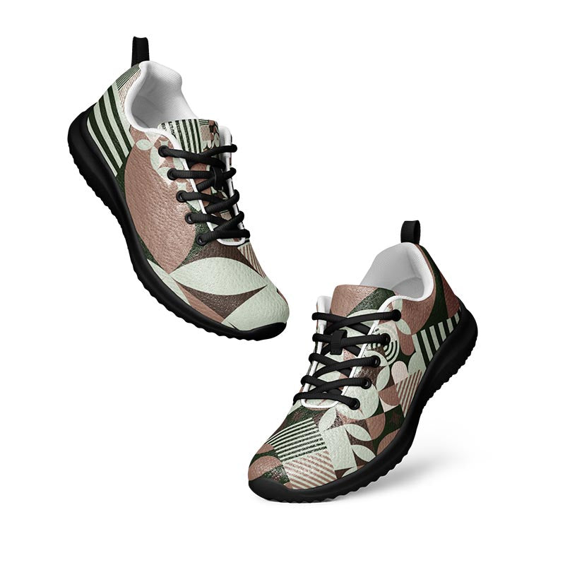 Mocha Women's Sneakers "Geometric"