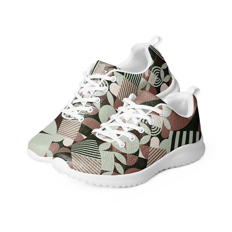 Mocha Sneakers "Geometric"