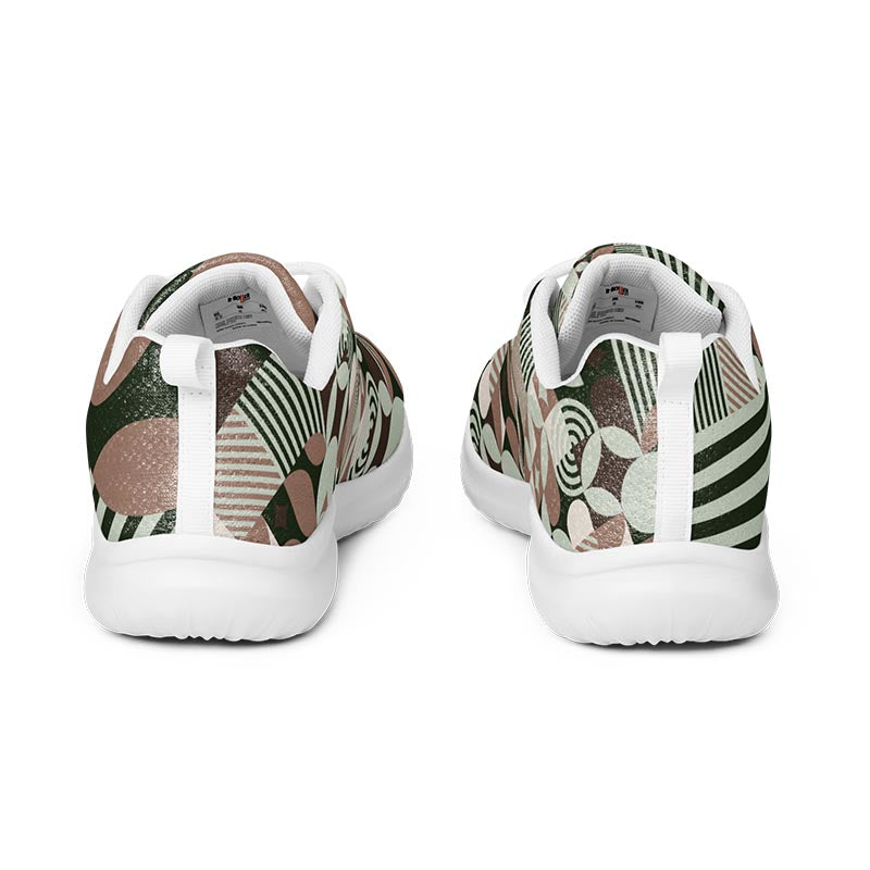 Mocha Women's Sneakers "Geometric"