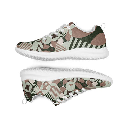 Mocha Women's Sneakers "Geometric"