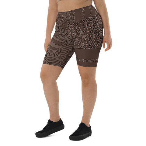 Mocha Bike Shorts "Zeepard"