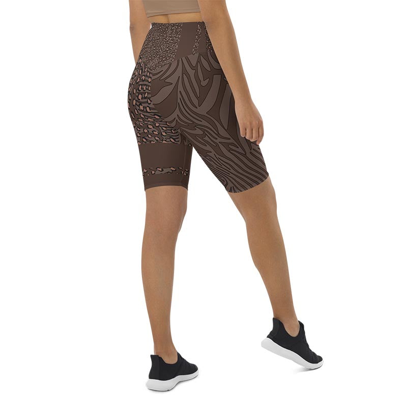 Mocha Bike Shorts "Zeepard"