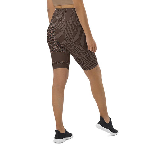 Mocha Bike Shorts "Zeepard"