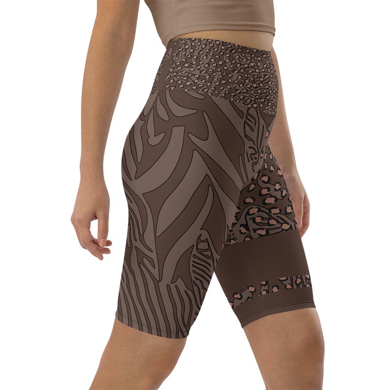 Mocha Bike Shorts "Zeepard"