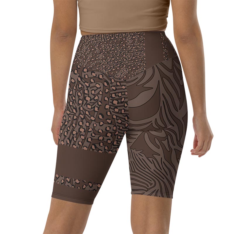 Mocha Bike Shorts "Zeepard"