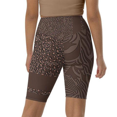 Mocha Bike Shorts "Zeepard"