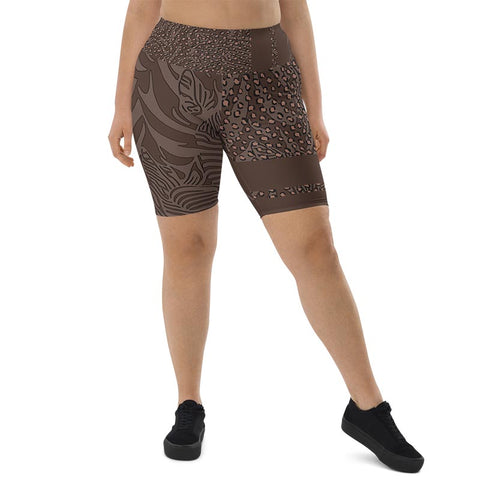 Mocha Bike Shorts "Zeepard"