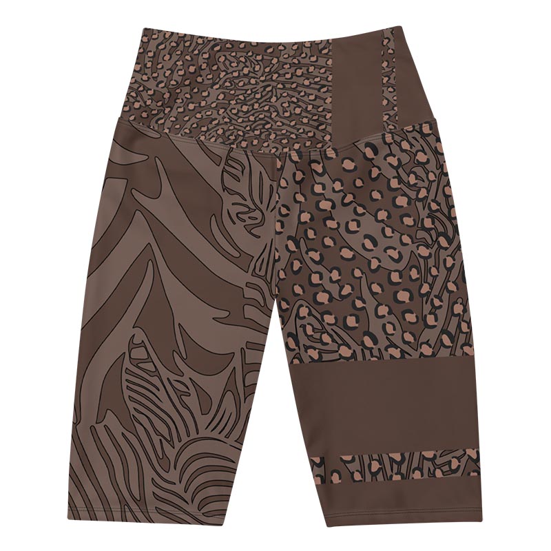 Mocha Bike Shorts "Zeepard"