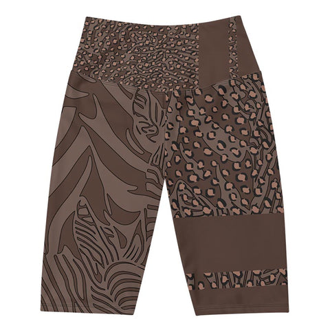 Mocha Bike Shorts "Zeepard"