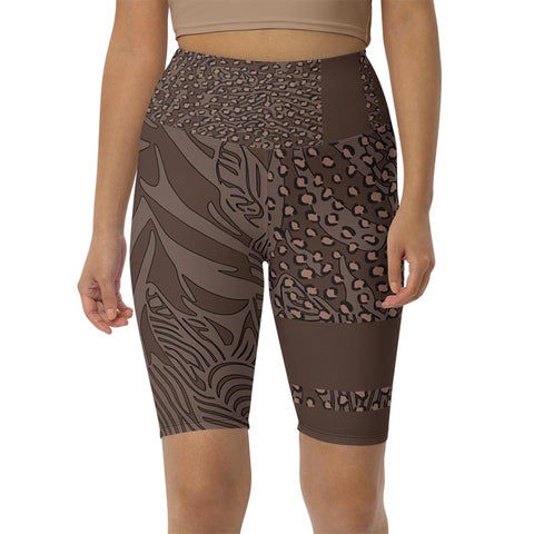 Mocha Bike Shorts "Zeepard"
