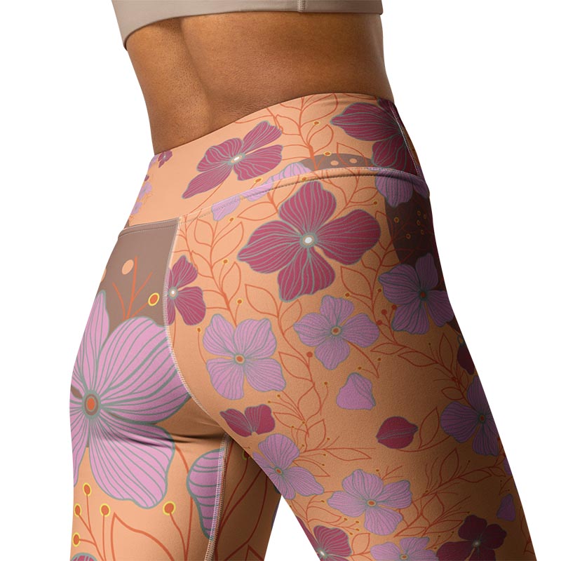 Mocha Leggings "Peach Cobbler"