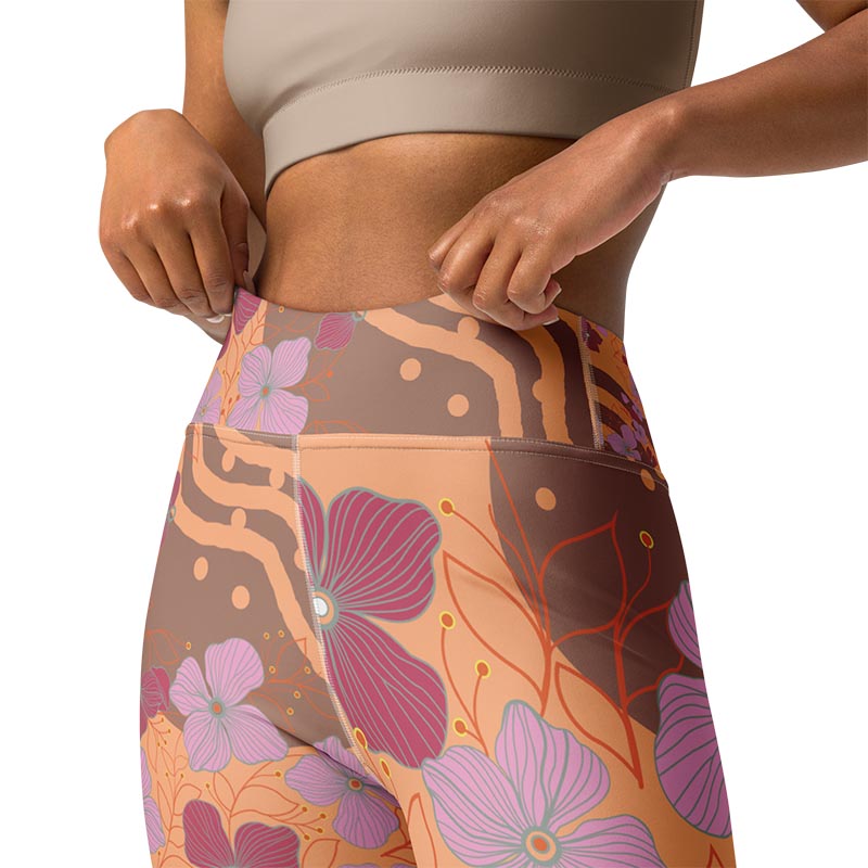 Mocha Leggings "Peach Cobbler"